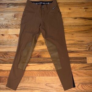 Kerrits Brown Equestrian Breeches with Knee Patches see description for size!🐎